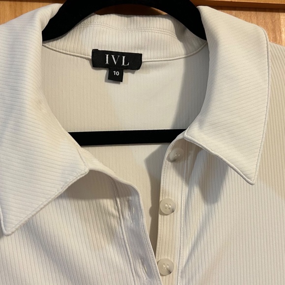 IVL collective polo tennis dress -Blanc de blanc colour - Picture 4 of 5